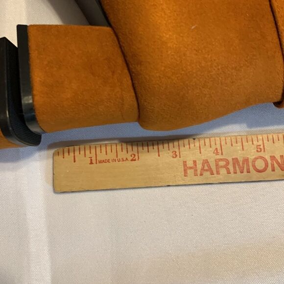 Size 9 women's faux suede knee-high boots with block chunky heel - Picture 9 of 13